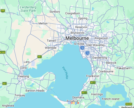 RB Gates & Door Services coverage area — Melbourne, Geelong, Mornington Peninsula and surrounds